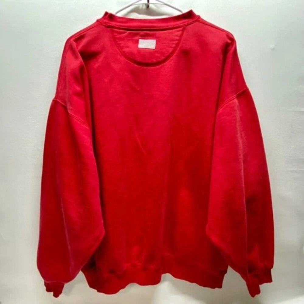 Vintage Nebraska Cornhuskers Sweatshirt Men's XXL Red 90s Gear For Sports Cotton - Picture 9 of 16
